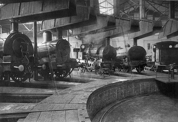 Various BG & SG locos 1880s Taunton MPD