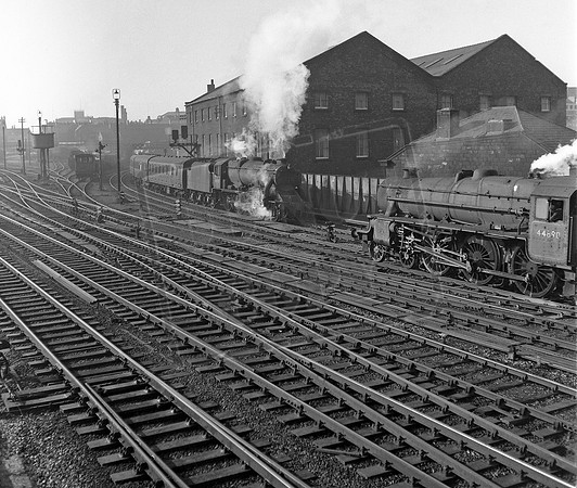 44890 1960s Wigan North Western Another Caprotti Black Five is coming up from Wigan Wallgate