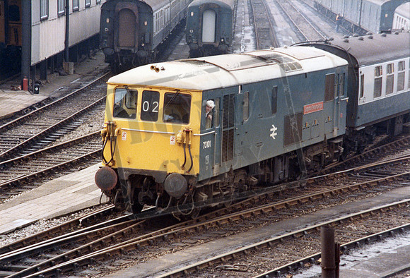73101 1984-03-12 Clapham Junction Carriage Sidings