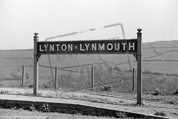 L&BLR sign 1937 Lynton & Lynmouth