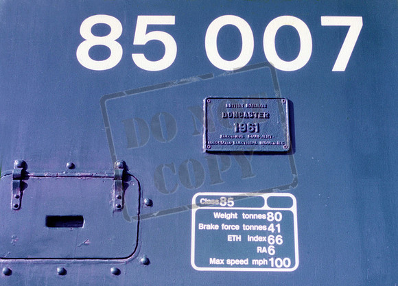 85007 1982-08-29 Bescot