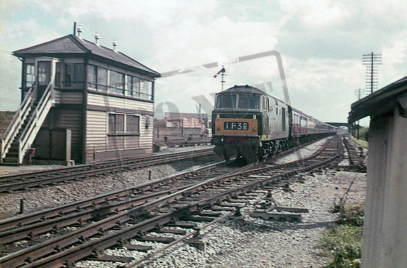 D7022 1962 Passing West Drayton East Signal Box