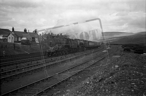 73108 1950s Beattock piloting Coronation on WCML-ROneg-2986