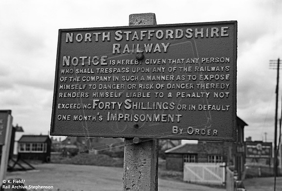 Sign 1954-07-31 NSR Trespass Tutbury