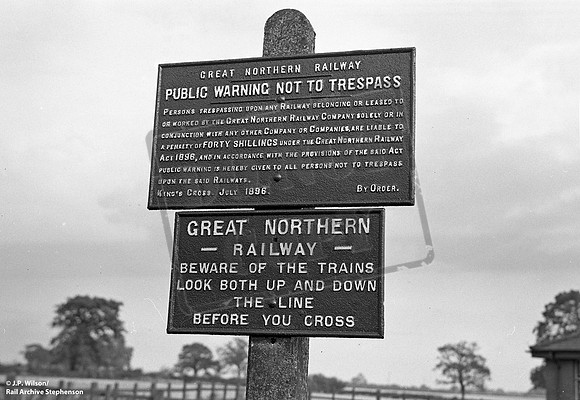 Sign 1957-03-23 Chartley and Stowe