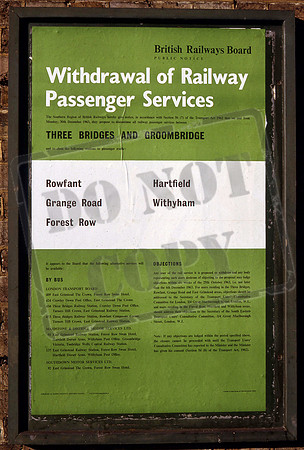 Closure notice 1963-10-19 Rowfant