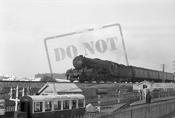 60822 1950s Arbroath passing Kerr's Miniature Railway