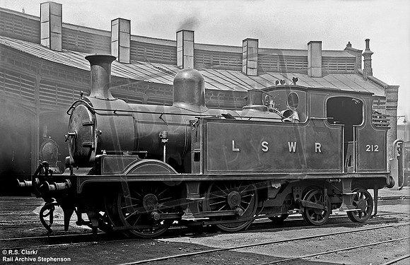 LSWR 212 1921c Guildford shed