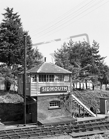 Signal box 1950s Sidmouth