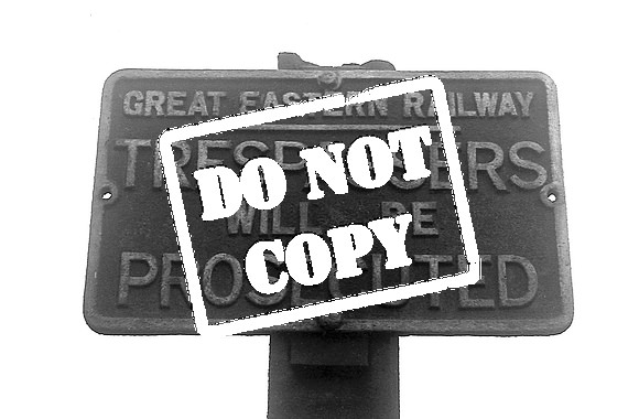 GER Trespass Sign 1960s