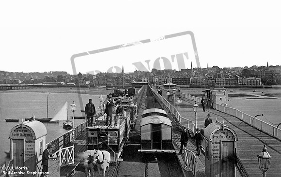 Ryde pier tram 1875c
