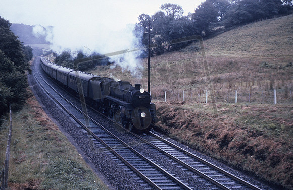 73085 1964-08 Believe this is on Honiton Bank on a down West of England express-ROS-CG-1307-079