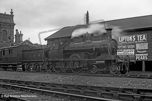 LSWR 388 1910c Exeter St Davids