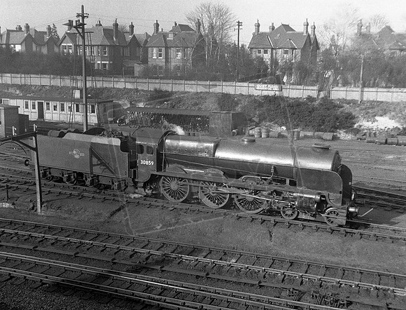 30859 1960c Bournemouth shed