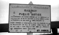 LYR Trespass sign 1955-04-03 Mirfield