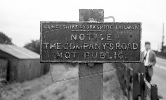 LYR Private Road sign 1960s
