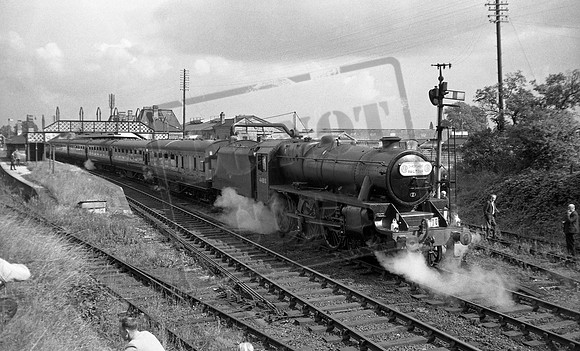 44818 1965-09-11 Market Drayton Taking water SLS MLS Shropshire Railtour