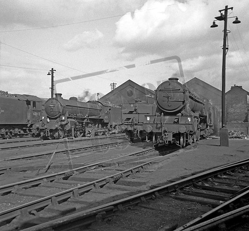 60824 61116 1960s Edinburgh St Margarets shed
