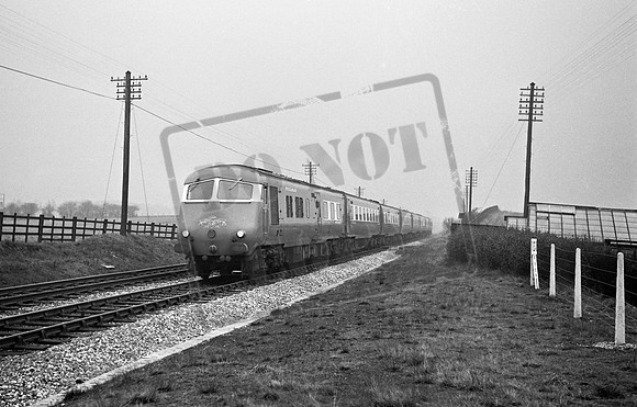 South Wales Pullman 1964-03-21 near Rainhill