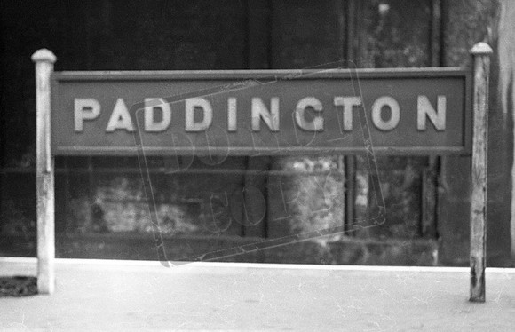 Sign 1950s Paddington