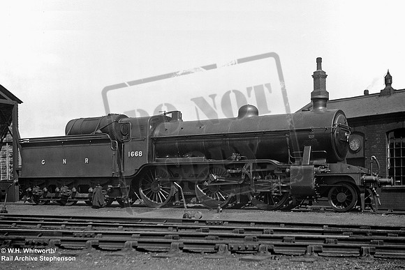 GNR 1668 1921 Kings Cross shed