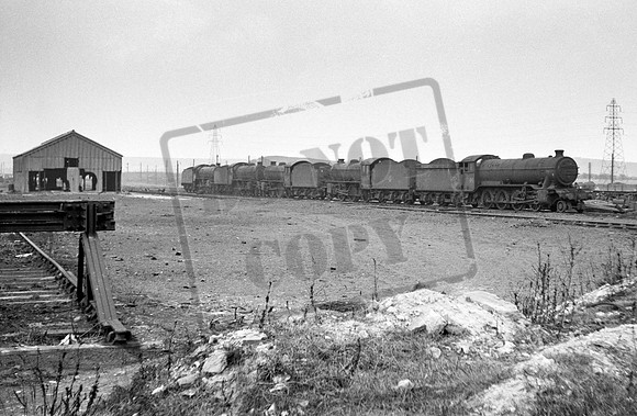 63956 62038 62013 62032 61xxx 1964-04-06 Annesley Scrap Line