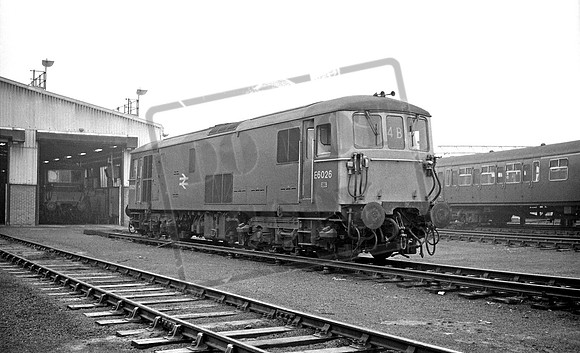E6026 1971-01-21 Eastleigh shed