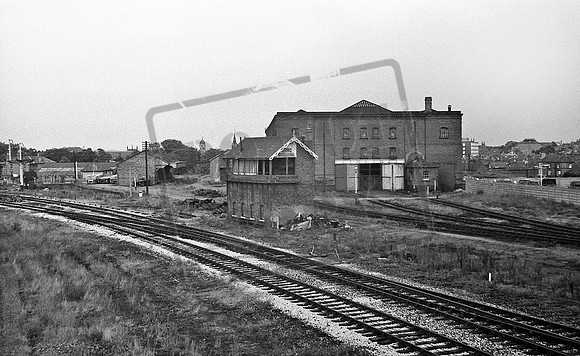 Signal Box and Warehouse 1967c Derby Friargate