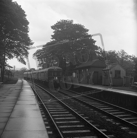 DMU 1950s Middlewood station Buxton – Manchester dmu-ROneg-1607-227