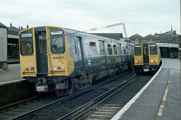 EMU 508003 508027 1970s Clapham Jcn