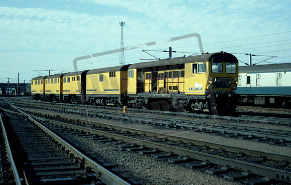 Speno Rail Grinding Train. RR555 1978c Polmadie
