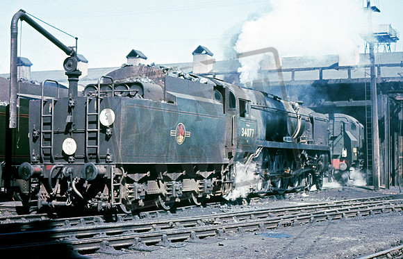 34077 1964-08-30 Exmouth Junction shed