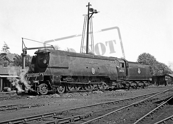 34054 1953c Bournemouth shed