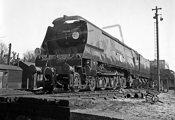 34040 1952c Bournemouth shed