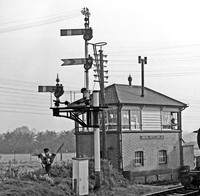 Signal  1960s Enborne Junction near Newbury