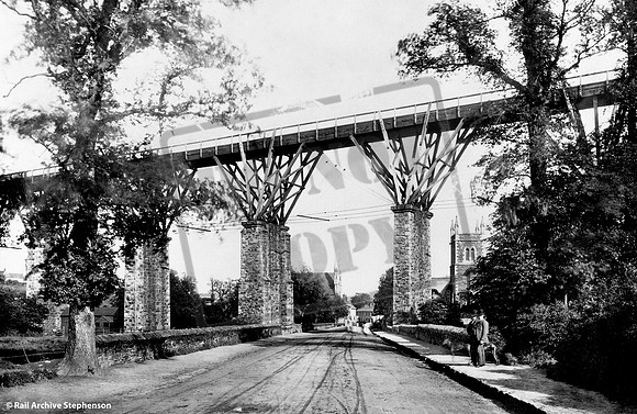 Brunel Wooden Viaduct  1908 Truro