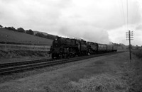 75026 1963c  near Buttington Welshpool on Aberystwyth-Salop piloting 80xxx-ROneg-1905-047