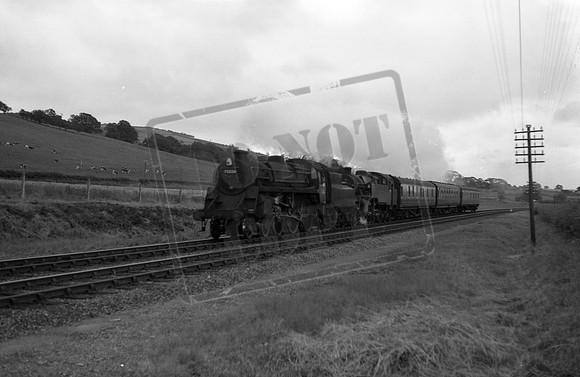 75026 1963c  near Buttington Welshpool on Aberystwyth-Salop piloting 80xxx-ROneg-1905-047