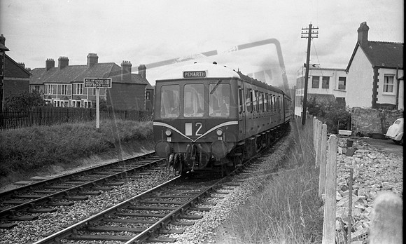 DMU 1960s Dingle Road station on Penarth service-ROneg-1305-518