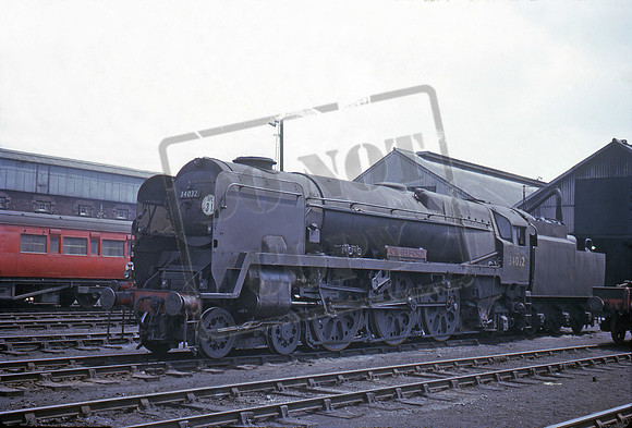 34032 1964-07-05 Eastleigh Shed