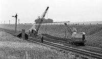 Track Lifting 1960s GNR near Saxondale Junction
