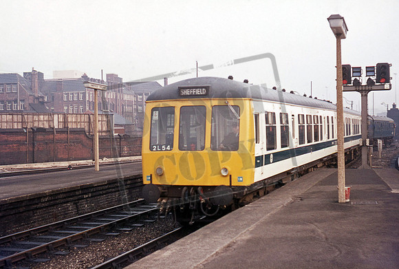 DMU Class 108 1970s Sheffield Midland
