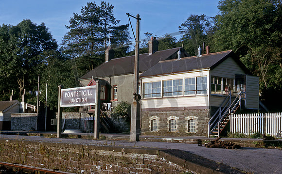 Signal box Pontsticill Junction 1964-08