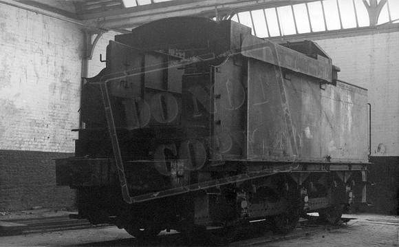 Coal-weighing tender 1950s Swindon works