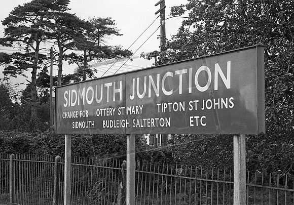 Sign 1967 Sidmouth Junction