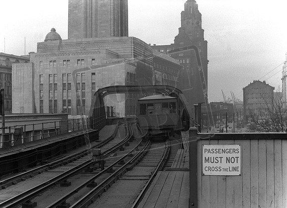 EMU 1950s Liverpool Overhead Railway James Street station