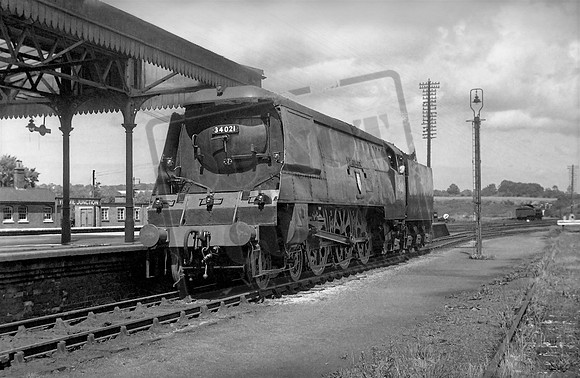34021 1950s Yeovil Junction