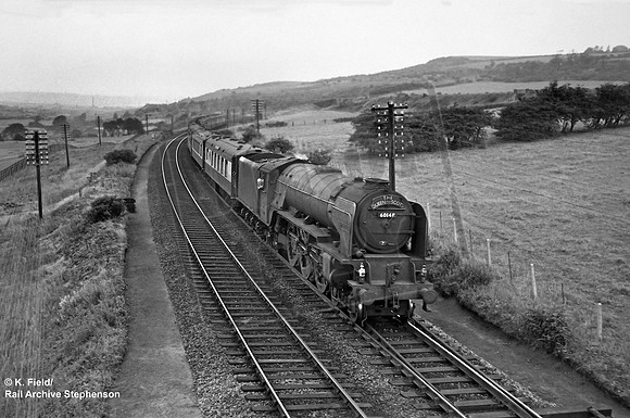 60148 1950s approaching Ardsley Tunnel